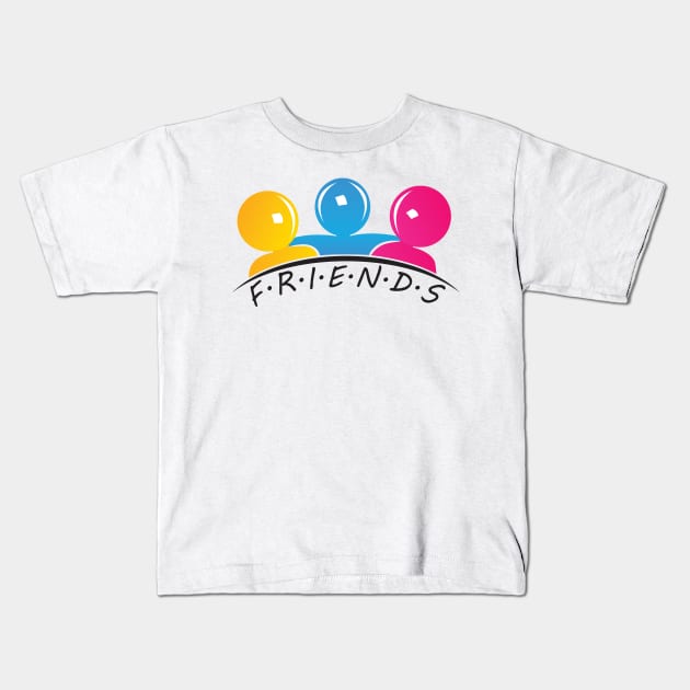 friends Kids T-Shirt by graphicganga